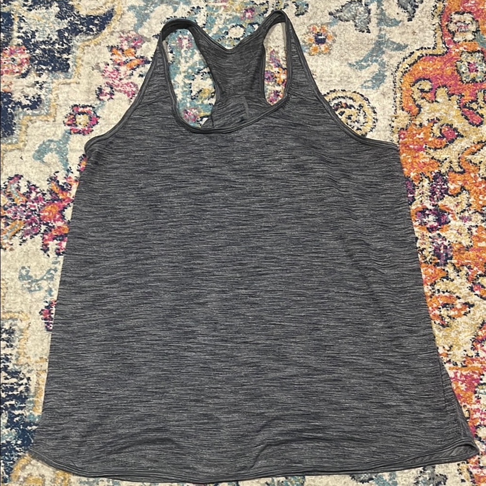 Lululemon Essential Tank Pleated Gray Women's Racerback Tank Top